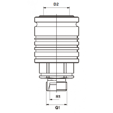 Cuplaj  rapid hidraulic MAMA M22x1.5 L15
