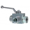Robinet hidraulic 3 cai cu bila DKH 25 filet 1" BSP