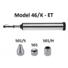 Pompa telescopica de gresare 335 cm³, Model 46/K-ET din metal, pentru vaselina, cu accesorii