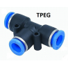 Cuplaj pneumatic reductie T 12 mm - 10 mm - 12 mm TPGE