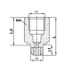 Prelungitor M10x1 / M10x1 / 23mm Ø6